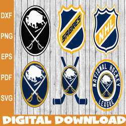 Bundle 6 Files Buffalo Sabres Hockey Team Svg, Buffalo Sabres svg, NHL Svg, NHL Svg, Png, Dxf, Eps, Instant Download