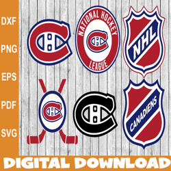 Bundle 6 Files Montreal Canadiens Hockey Team Svg, Montreal Canadiens Svg, NHL Svg, NHL Svg, Png, Dxf, Eps
