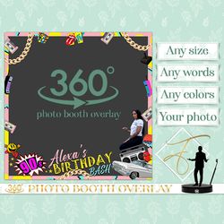 80s 90s Party 360 Video Booth Overlay Slow Motion Overlay 360 Rotating Video Retro Touchpix Overlay 90s Slomo Overlay 01