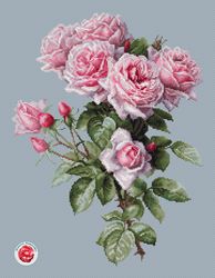 Rose Bouquet Cross Stitch Pattern