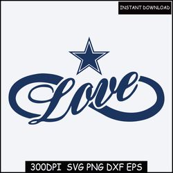 Cowboys  love svg ,Cowboys SVG Vector File, Football Team Svg, Cowboys Star SVG Cut Files, Instant Download
