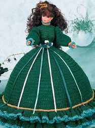 Vintage Crochet Pattern PDF, Pillow Doll Dress Crochet Patterns Download PDF, Barbie Clothes, Clothes Fashion Doll