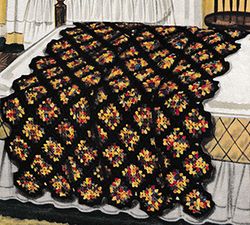 Vintage Crochet Pattern PDF, Modern Classic Traditional Granny Square Afghan Blanket PDF Instant Digital DOWNLOAD