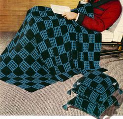 Vintage Crochet Pattern PDF, Crochet Afghan Blanket Pattern, vintage PDF Instant Digital Download, granny square Motifs