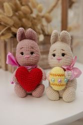 crochet easter bunny pattern amigurumi easter bunny pattern easter egg, valentine's toy