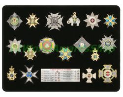 Collection of famous orders of the world, part 2. 17 orders and badges. Modern reproductions