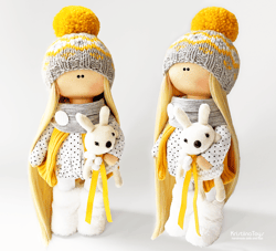 Christmas doll | Handmade doll | Christmas gifts | Textile doll | Interior decor for Christmas | New Year gift for mom