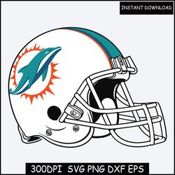 Dolphins Football SVG, Png, Eps, Jpg, Dxf, Pdf- Fully Layered