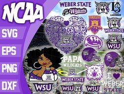 Weber State Wildcats SVG bundle , NCAA svg, NCAA bundle svg eps dxf png,digital Download ,Instant Download