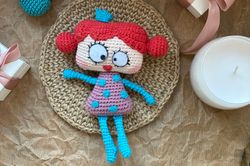 Crochet pattern doll girl clothes amigurumi toy crazy Funny little doll DIY small gift for child pattern Doll entertaini