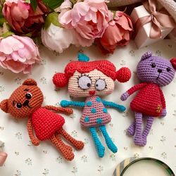 Crochet cat pattern toy amigurumi easy cat pattern cute kitty cat doll crochet tutorial animal toys nice knitted sweet c