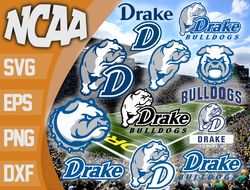 Drake Bulldogs SVG bundle , NCAA svg, NCAA bundle svg eps dxf png,digital Download ,Instant Download