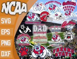 Fresno State Bulldogs SVG bundle , NCAA svg, NCAA bundle svg eps dxf png,digital Download ,Instant Download