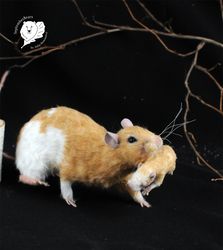 Example item realistic rat felt toy pet portrait