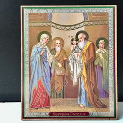Candlemas of the lord | Size: 4x4.7" ( 10 x 12 cm ) | Made in Russia