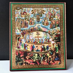 The Final Judgment and the Second Coming of our Lord | Size: 4x4.7" ( 10 x 12 cm ) | Made in Russia