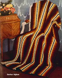 Vintage Crochet Pattern PDF, PDF Crochet Pattern, Blanket Throw Crochet, Home Decor Crochet Ripple Blanket Throw