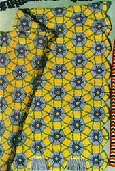 Vintage Crochet Pattern PDF, Vintage Daisy Field Afghan Crochet Pattern PDF download, Crochet Flower Blanket