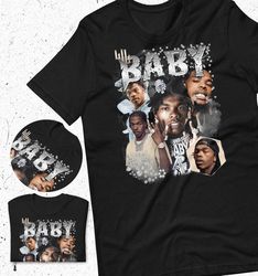 Lil Baby Bootleg T-Shirt | 90s retro rap tee | Back t-shirt | Hip Hop | Bootleg rap tee | Vintage 90s rap tee