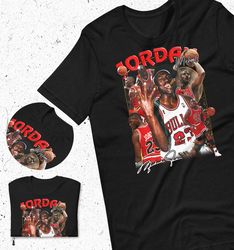 Jordan Bootleg T-Shirt | 90s retro rap tee | Back t-shirt | Hip Hop | Bootleg rap tee | Vintage 90s rap tee
