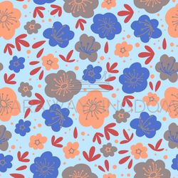 floral backdrop flower textile print vector illustration