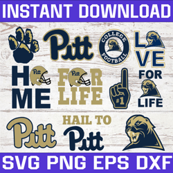Bundle 11 Files Pittsburgh Panthers Football Team svg, Pittsburgh Panthers svg, N C A A Teams svg, N C A A Svg, Png, Dxf