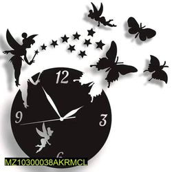 Fairy Wooden Wall Clock