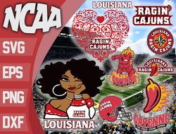 Louisiana Ragin  Cajuns SVG bundle , NCAA svg, NCAA bundle svg eps dxf png,digital Download ,Instant Download