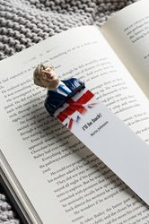 Boris Johnson Bookmark, Handmade Bookmark, Book Accessories, Quote Bookmark, Boris Johnson Prime Minister UK,