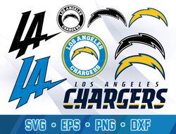 Los Angeles Chargers SVG bundle , Los Angeles Chargers svg dxf eps png , N F L Teams svg , digital download