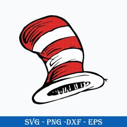Hat Dr. Seuss Svg, Cat In The Hat Svg, Dr. Seuss Svg, Png DXf Eps File