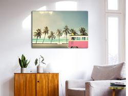 palm trees canvas painting, home decoration, wall art, landscape wall art, canvas poster, canvas printing, wall decor