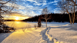 Winter landscape Samsung Frame TV
