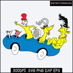 Bundle files Dr Seuss Bundle Svg, Green Eggs and ham Svg, Thing Svg, Cat In Hat Svg