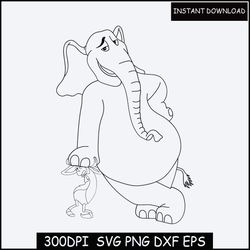 Horton svg, Dont give up svg, Dr Seuss svg cut files, sublimation print, iron on transfer, png, dxf, pdf, jpg