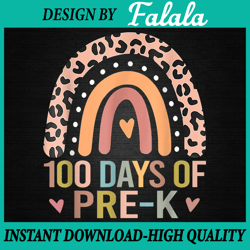 100 Days Of Pre-K School Teacher Smarter Rainbow PNG, Pre K Png, Prek Png, 100 Days Of School Png, Digital download