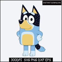 Bluey SVG Bundle - Bluey Cut Files for Cricut - Bluey the Dog Clipart - Bluey PNG - Bluey Layered Svg - Bluey Birthday