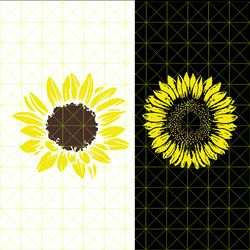 Sunshine svg, Sunflower svg, Instandowload flower, svg, png, dxf, eps files, cutting files svg, png, dxf, cricut