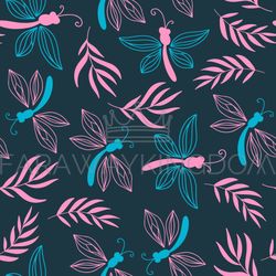 floral paper nature fabric print seamless pattern vector