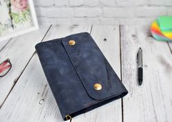 A5 ring binder planner- leather journal refillable