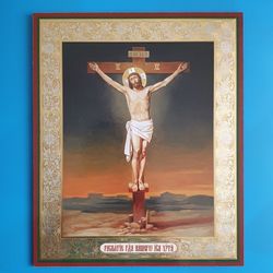 The Crucifixion icon | Orthodox gift | free shipping from the Orthodox store