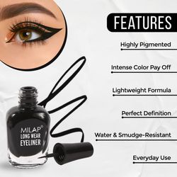 Long Lasting Liquid Eyeliner / Waterproof Black Eyeliner / Smudge Free / Women Cosmetic / Beauty Product /