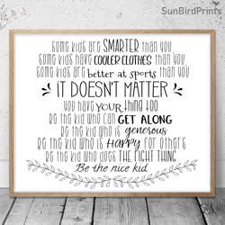 Some Kids Are Smarter Than You Printable Poster, Kid Room Decor, Teacher Classroom Sign, School Counselor Office Decor