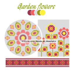 Tapestry Crochet bag PATTERN / Wayuu mochila bag / Garden Flowers 2