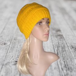 36 COLORS Hat with a Hole for the Tail | Knitted Hat | Spring Hat | Autumn Hat | Stylish Hat