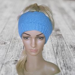 36 COLORS Hat with a Hole for the Tail | Knitted Hat | Spring Hat | Autumn Hat | Stylish Hat