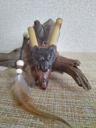 handmade tepi with a totem animal