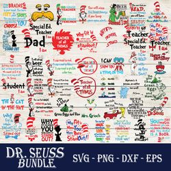 Dr. Seuss Vector Bundle Svg, Dr. Seuss Quotes Svg, Dr. Seuss Clipart Svg Files For Cricut