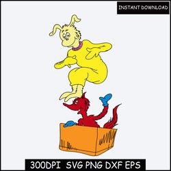 Dr. Seuss SVG PNG PDF Design Bundle, Cricut files