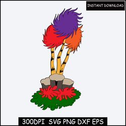 The ORIGINAL Design of Dr. Seuss SVG file Download The Lorax, Truffula trees  instant download files